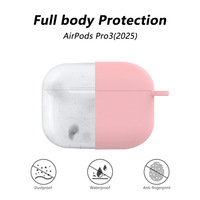 Étui de protection en silicone pour Airpods Pro 3 2, étui en silicone, sac de protection pour Airpods 4 avec kit de brosse de nettoyage