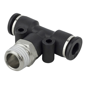 <span class=keywords><strong>Pb</strong></span> nam bspt TEE t loại nhanh <span class=keywords><strong>Coupler</strong></span> Khớp nối nhanh chóng kết nối các bộ phận khí nén nhựa nhựa t-junction phụ kiện đường ống 4-1 6-1 - Product Image 5