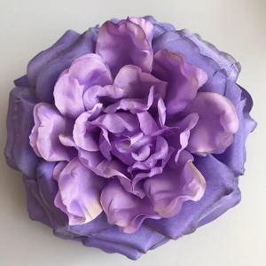 13cm 장미 꽃 머리 결혼식 꽃 벽 헤드웨어 액세서리 DIY 사진 장식을위한 인공 실크 장미 - Product Image 3