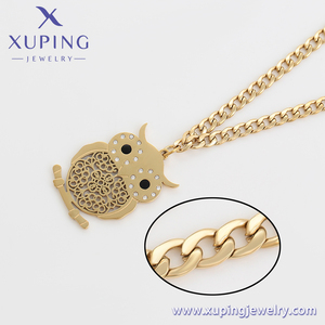 A00902977 gioielli xuping nuovo Design gufo di vendita caldo 14K <span class=keywords><strong>oro</strong></span> carino elegante collana di lusso per le donne - Product Image 5