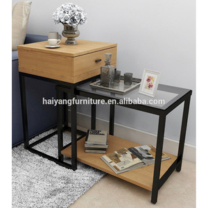Cross-border exclusive creative extended small coffee <b>table</b>, bedroom tempered <b>glass</b> shelf, living room sofa <b>side</b> <b>table</b> wholesale - Product Image 2
