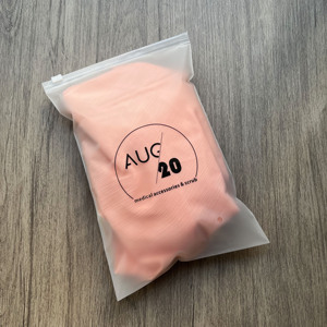 Luxury Matte White Zipper Bags with Black Logo Print - Resealable Frosted Poly Bags for Clothing & Retail - Product Image 6