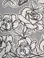 Haute Qualité Rose Brodé En Mousseline De Soie Tissu Nouveau Style Chinois Transparent Vêtements Robe Chaudement Recherché Par Les Fabricants