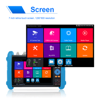 شاشة اختبار كاميرات المراقبة تعمل باللمس، جهاز اختبار كاميرات IP طراز Ipc 9800 Movtadhs Plus، شاشة LCD لإصلاح وفحص الكاميرات