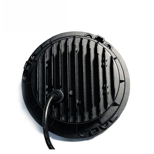 Phares de moto à LED H4 avec feux de croisement/route, anneaux lumineux DRL, 12V 6000LM 6000K, ajustement universel 5.75/7 pouces 30W - Product Image 2