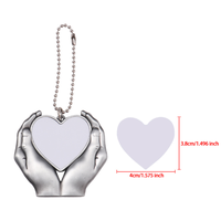 Pendentif en métal personnalisé à sublimation vierge, motif cage à oiseaux, ornement photo pour voiture, à suspendre au rétroviseur, cadeau commémoratif