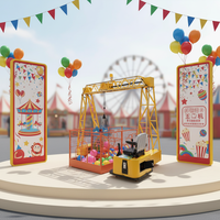 Modèle de grue en fibre de verre pour enfants, adapté à l'intérieur et à l'extérieur, pour les installations de divertissement, les maisons de jeux, les centres commerciaux, les parcs d'aventure