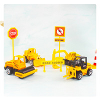 Mini-Baufahrzeug Tortenaufsatz Bulldozer-Modell Spielzeug Bagger-Serie Kinder-Tortendekoration Partyzubehör und Dekorationen