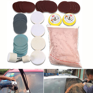 Bộ 34 Sản Phẩm Đánh Bóng Kính Xước Sâu 8 Oz Cerium Oxide + Đĩa Cát + Miếng Đánh Bóng Len + Nỉ - Product Image 6