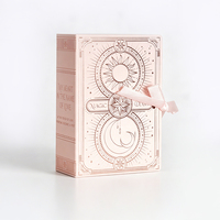 Boîte à dragées de mariage en forme de livre avec couvercle rabattable, ruban et nœud, étui d'emballage exquis pour souvenirs de cigarettes, logo personnalisé, fabricant en gros