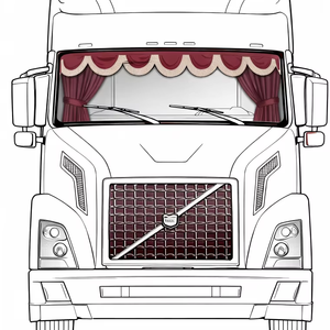 Rideaux de camion en daim de luxe pour l'amélioration de l'intérieur, installation facile pour Volvo/Scania/DAF/Mercedes-Benz Actros/MAN/<span class=keywords><strong>Renault</strong></span> - Product Image 1
