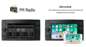 Araba radyo gümüş otomobil radyosu araç ses sistemi Dvd OYNATICI 2 Din 7 inç Android 11 araba multimedya Ford Mondeo odak için