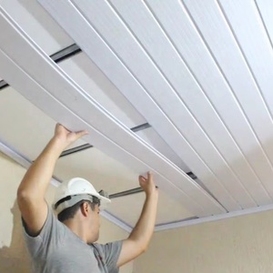 Láminas de Techo de PVC con Diseño de Rayas, Lámina de Vinilo Plástico Flexible, Panel de Pared de PVC para Techo de <span class=keywords><strong>Baño</strong></span> - Product Image 1