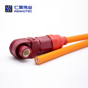 Connecteur de stockage d'énergie 150a sans fil, haute intensité, 35 mm2, câble en plastique <span class=keywords><strong>Orange</strong></span> à Angle droit, prise d'alimentation cc, batterie au lithium - Product Image 3