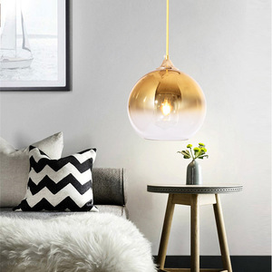 Decoración interior soplado a mano de cristal led luz colgante - Product Image 1