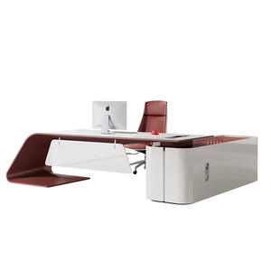 Bureau de direction moderne et luxueux pour usage domestique, adapté aux femmes dirigeantes, aux cadres haut de gamme, aux directeurs et aux managers simples, avec peinture au four complète - Product Image 5