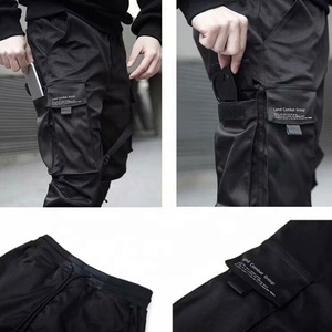 Hot Ribbons <strong>Harem</strong> Joggers Men Cargo Streetwear Hip Hop Casual Pockets Track Pants Male Harajuku Fashion <strong>Trousers</strong> - Product Image 4