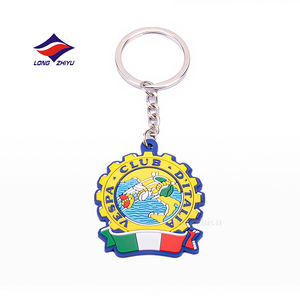 Longzhiyu 20 anni di esperienza Custom Soft PVC 2D portachiavi con Logo in gomma OEM Cartoon portachiavi per Souvenir e regalo di Marketing - Product Image 2