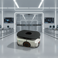 Robot mobile autonome (AMR) pour le transfert de palettes, capacité de charge maximale de 600 kg, pour le transport en entrepôt