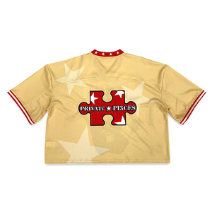 เสื้อฟุตบอลอเมริกันคลาสสิกแบบสั่งทำพิเศษ แห้งเร็ว ระบายอากาศได้ดี ป้องกันรังสียูวี ไซส์ใหญ่ สไตล์เรโทร สำหรับใส่เล่นกีฬาหรือใส่ลำลอง แบบซับลิเมชั่น - Product Image 3