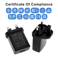 Chargeur mural USB à charge rapide certifié CE UKCA, prise britannique 3 broches, 5V 2A 2.4A 2.5A 3A, adaptateur de charge rapide USB pour téléphone portable