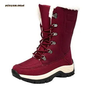 Wholesale Autumn and Winter New Women's Fashion Short Mid Heel Boots Outdoor Casual Shoes Fashion Solid Suede Women's Shoes