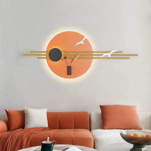 Lámpara de Pared LED de Hierro Minimalista Moderna con Estilo de Lujo Ligero para Sala de Estar, Dormitorio, Ambiente Creativo, Iluminación para Hotel y Sala de Exposiciones - Product Image 4