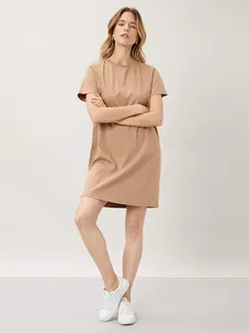 Abito T-Shirt Casual in Cotone OEM per <span class=keywords><strong>Donna</strong></span>, Manica Corta, Personalizzabile, Estivo, con Collo Rotondo - Product Image 4