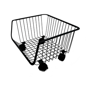Panier en fil métallique multifonctionnel à grille noire pour étalage <span class=keywords><strong>de</strong></span> magasin en acier - Product Image 6