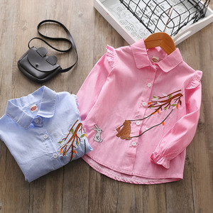 Camisetas de Manga Larga para Niñas, Camisetas Dulces con Estampado de Pekín, del Mercado Mayorista de Ropa - Product Image 3