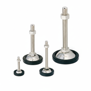 Pie de nivelación de la serie AUTOCFT con accesorio de almohadilla de goma antideslizante, adaptador de 8 piezas - Product Image 1