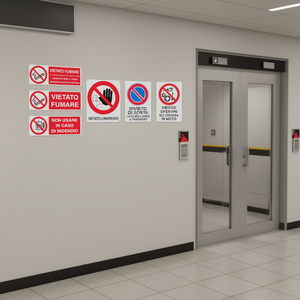 Señal de prohibición de fumar de 350 x 125 mm, gráfico de prohibición de fumar según la ley - Product Image 2