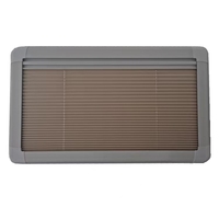 Fenêtre coulissante horizontale noire en acrylique double de qualité supérieure pour camping-car et motorhome