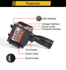 5CM 50.8mm Industrial Inkjet <strong>Printer</strong> Expiry <strong>Date</strong> Production <strong>Date</strong> Inkjet <strong>Printer</strong> Logo QR Bar <strong>Code</strong> <strong>Handheld</strong> <strong>Printer</strong> - Product Image 5