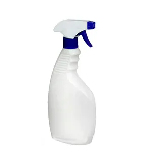 Spray de nettoyage de cuisine blanc vide 500 ml 500 ml HDPE bouteille en plastique liquide de détergent avec vaporisateur à gâchette bouteille de nettoyage de toilettes