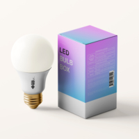 Emballage d'ampoule écologique personnalisé en usine Boîte d'emballage avec logo personnalisé fabricants d'ampoule à led Boîte d'emballage d'emballage pour ampoules à led