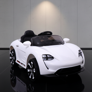 Coche Eléctrico para Niños, Sedán de Cuatro Ruedas con Control Remoto, Funciona con Batería, Unisex para Niños y Niñas, con Manillar de Empuje - Product Image 1