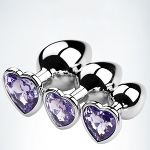 Tapón Anal de acero inoxidable de lujo, consolador fetiche enjoyado y cuentas <span class=keywords><strong>anales</strong></span> para juegos de rol de Cosplay y juegos BDSM - Product Image 3