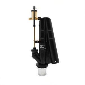 Sifón de Drenaje para Inodoro, 8 cm de Ancho, 15 cm de Largo, 33 cm de Alto, para Válvulas de Descarga, Montaje en Pared, ABS, Uso en Baños - Product Image 3