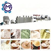 Machine d'extrusion à double vis de haute qualité de marque MT, contrôlée par PLC, à faible consommation d'énergie, à grande vitesse, 500 kg/h, pour la production de céréales infantiles