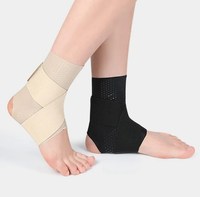 Attelle de cheville de sport, protège-cheville de football, sangle de compression en nylon, ceinture noire, bandage élastique, soutien de la cheville pour le sport et la gym
