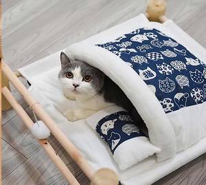 Lit de repos pour animaux de compagnie en toile et bois, respirant, avec support robuste, pour chiens et chiots, idéal pour toutes les saisons - Product Image 4