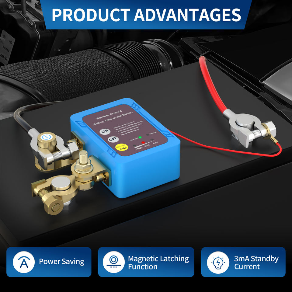 Remote Cut Off Switch 12V 240A Remote Kill Switch Remote Cut Off Switch Truck Marinme Remote ...