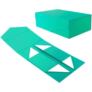 Caja magnética personalizada de lujo con tapa con bisagras de embalaje de papel magnético plegable y revestimiento UV para calcetines Caja de regalo rígida personalizada - Product Image 4