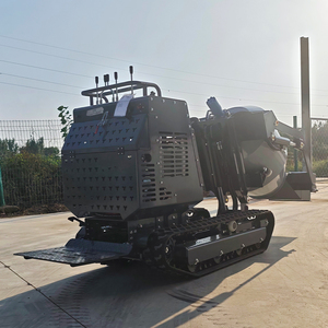 Nouveaux produits 300L Mini <span class=keywords><strong>bétonnière</strong></span> à chenilles avec contrôle hydraulique Assis petit camion à benne basculante à vendre - Product Image 6