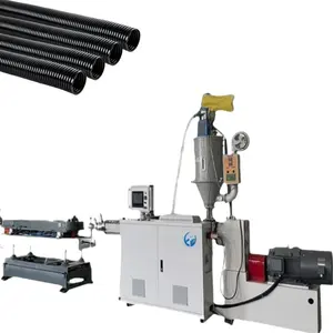 High Speed Single Wall Corrugated Plastic Drain Flexible Pipe Machine Manufacturers Cutting Extrusion Machine Machine