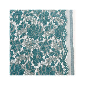 Tela de Encaje Francés con Patrón Animal en Malla de Felpa 100% Poliéster Ecológico para Otoño/Invierno, Color Verde Dorado, para Vestidos y Abrigos Cheongsam - Product Image 5