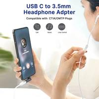 Adaptador de Sonido DAC de Alta Fidelidad de Aleación de Aluminio con Conector de Audio Tipo C a 3.5mm en Ángulo Recto, Compatible con Función de Micrófono