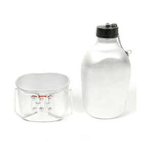 Botella de Agua de Aluminio para Camping de 1.3L, Cantimplora con Taza con o sin Asa - Product Image 6