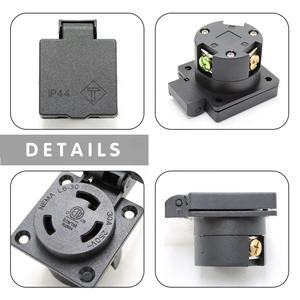 Industrielle 30Amp 250Volt 2-polige 3-Draht-RV/EV-wetterfeste staub dichte NEMA-L6-30R steckdose mit Abdeckung für RV/EV-Steckdosen - Product Image 5